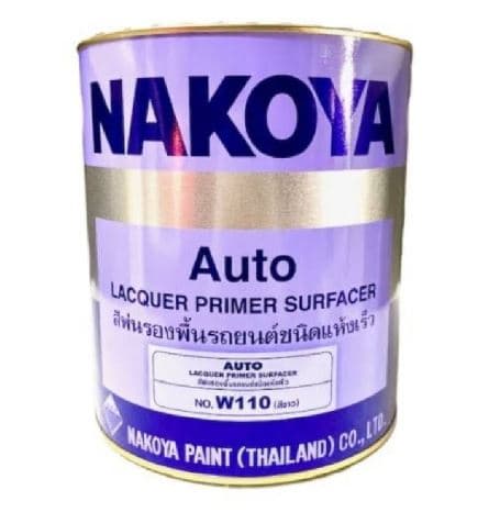 Nakoya NAKOYA สีพ่นรองพื้น สีรถยนต์ชนิดแห้งเร็วสีขาว (W110)