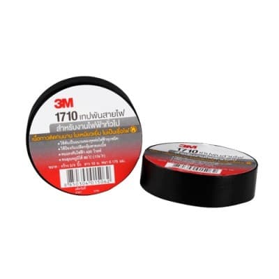 เทปพันสายไฟ 3M 1710 สีดำ
