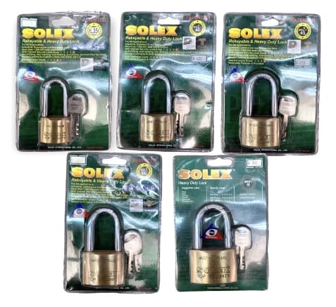 กุญแจ SOLEX รุ่นMACH II ระบบลูกปืน ทองเหลืองแท้