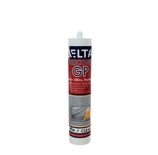 DELTA เดลต้า ซิลิโคน ซีลแลนท์ จีพี ราคาต่อหลอด ชนิด มีกรด ขนาด 280ml.