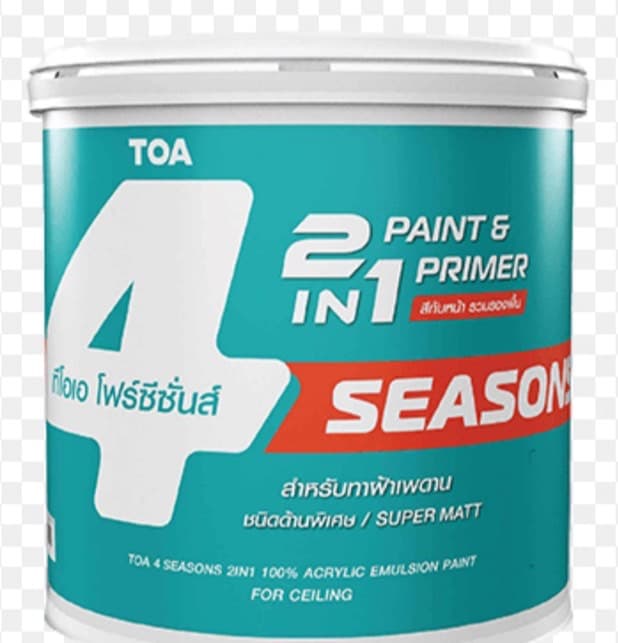 TOA โฟร์ซีซั่นส์ ทูอินวัน สำหรับทาฝ้าเพดาน ชนิดด้านพิเศษ