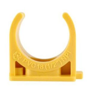 คลิปกล้ามปูสีเหลือง PVC