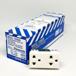 Panasonic ปลั๊กกราวด์คู่ เต้ารับมีกราวด์ พานาโซนิค รุ่น WEG 15929